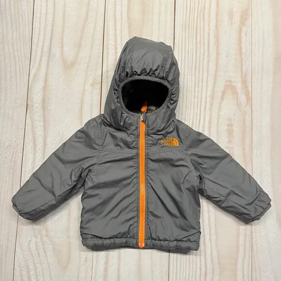 The North Face Baby 6-12M Reversible Full-Zip Hooded Jacket Camo/Gray - Picture 4 of 5